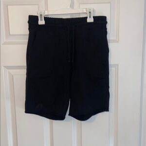 H&M Black Athletic Shorts Lightweight Relaxed Fit